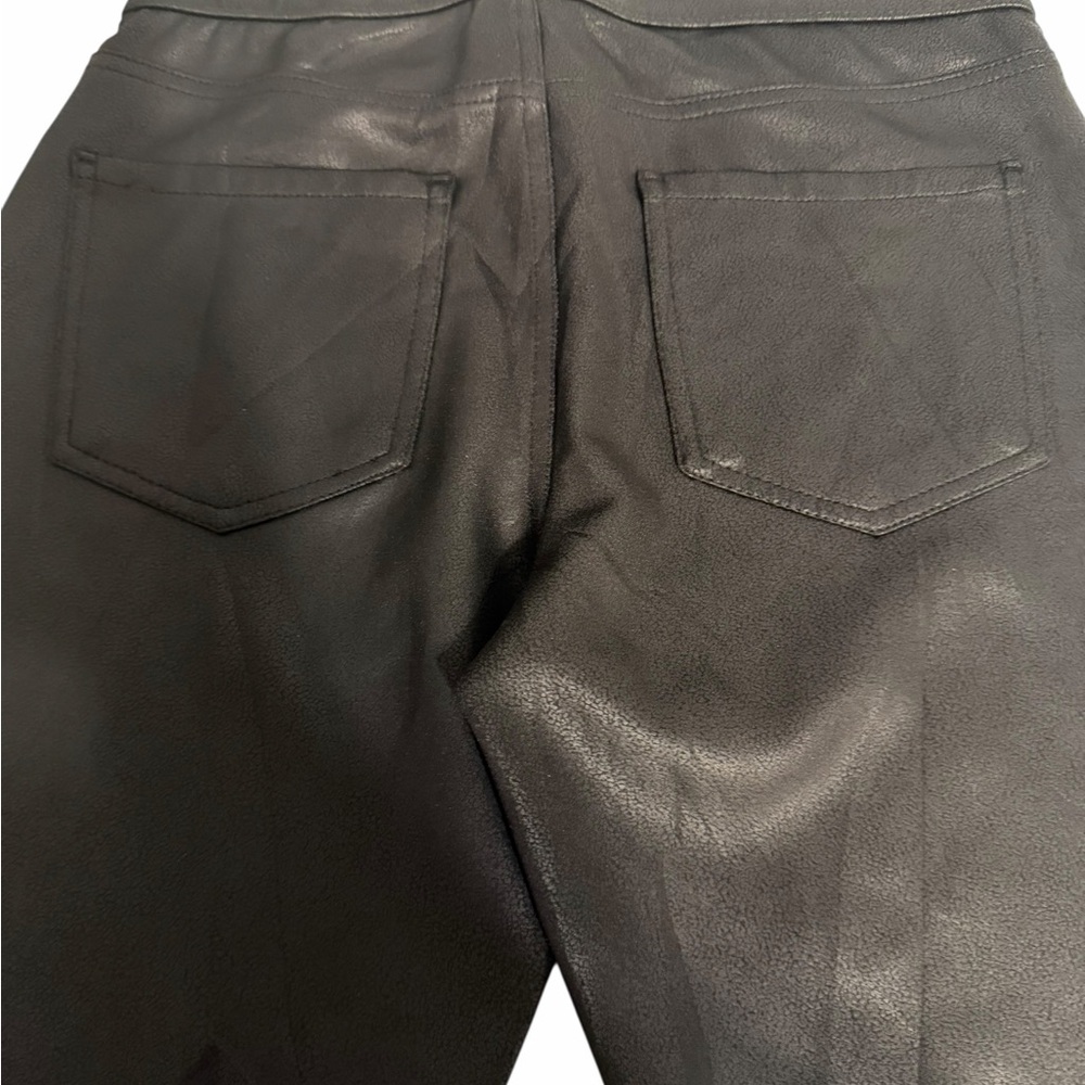 No Boundaries Black Faux Leather Pants - Picture 6 of 7